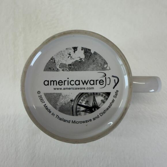 2007 TEXAS Alamo Steer Oversized Jumbo Raised Letter 3D Americaware Mug Cup - Picture 6 of 8
